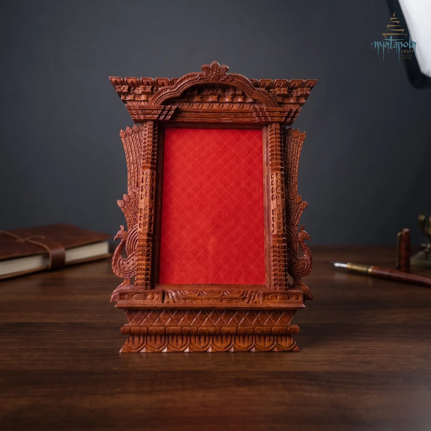Frame with Peacock and Toran