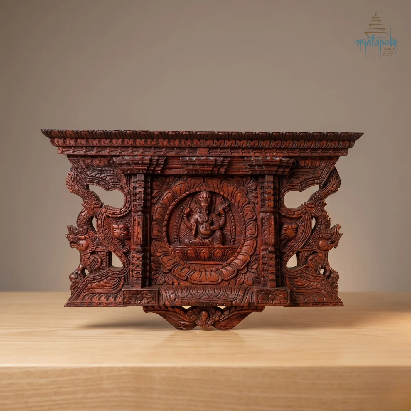 Ganesh Window with Dragon