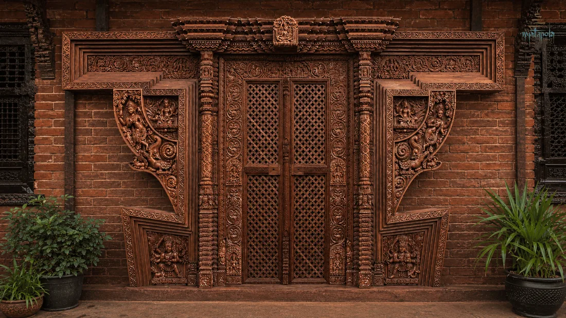 Hand-carved doors