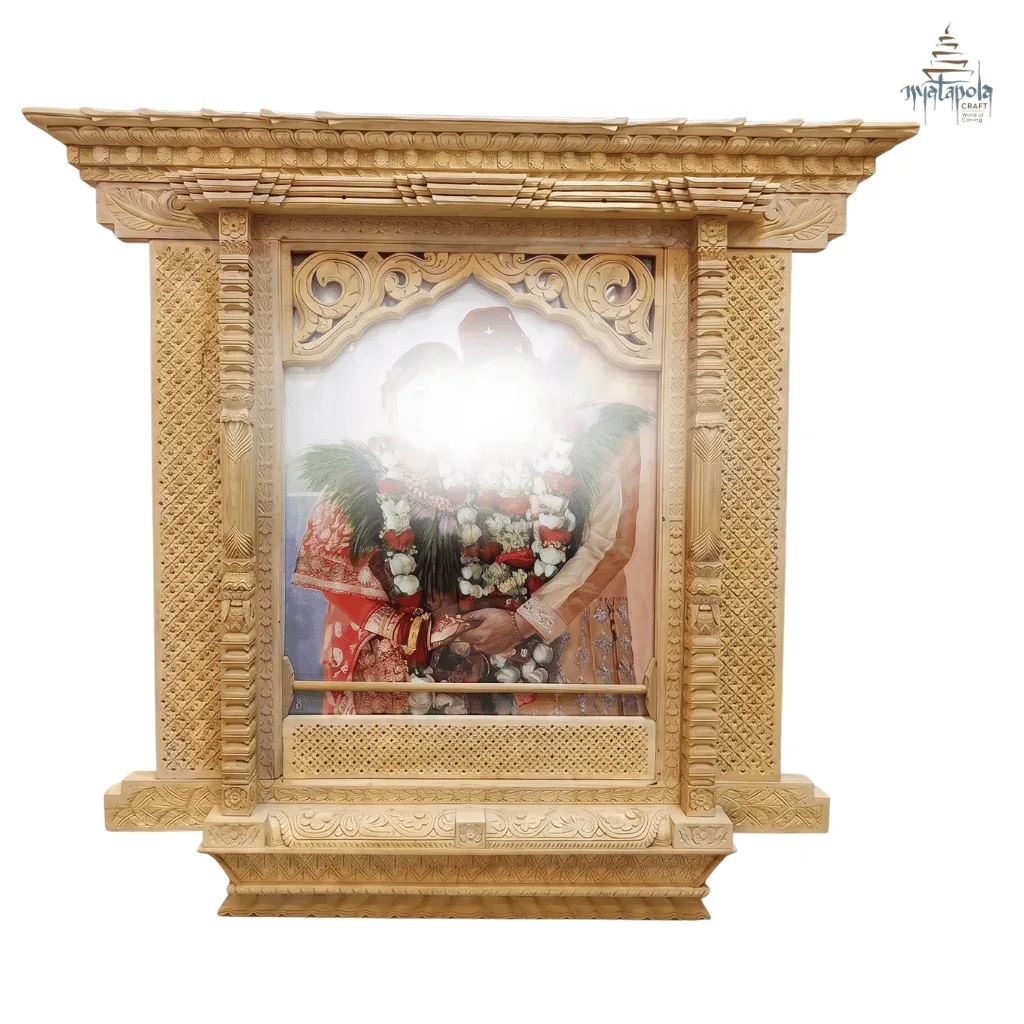 A carved piece in a customer’s space