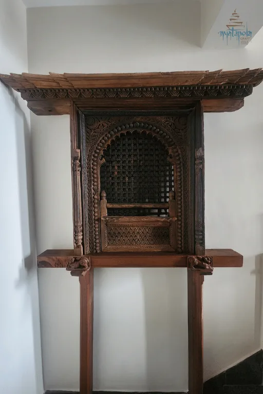 A carved piece in a customer’s home